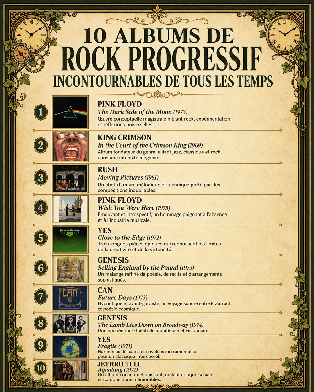 Visuel Quetzal des 10 meilleurs albums de rock progressif de tous les temps