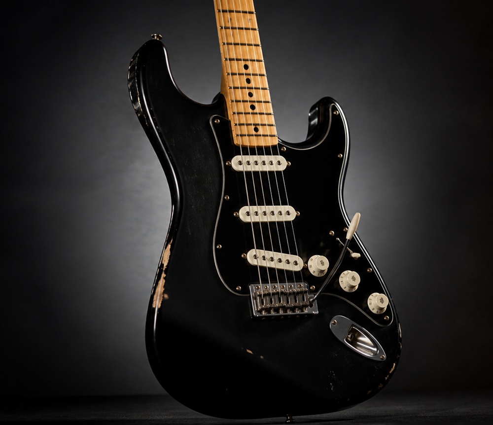 Photo de la Black Strat de David Gilmour