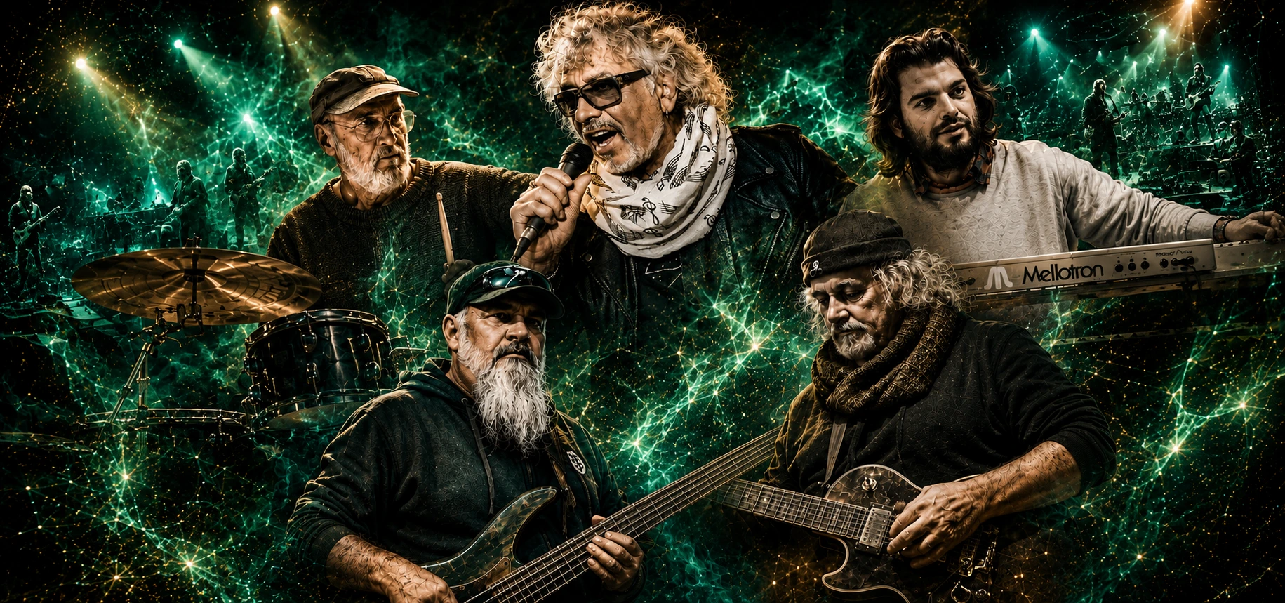 Le groupe de rock progressif Quetzal live