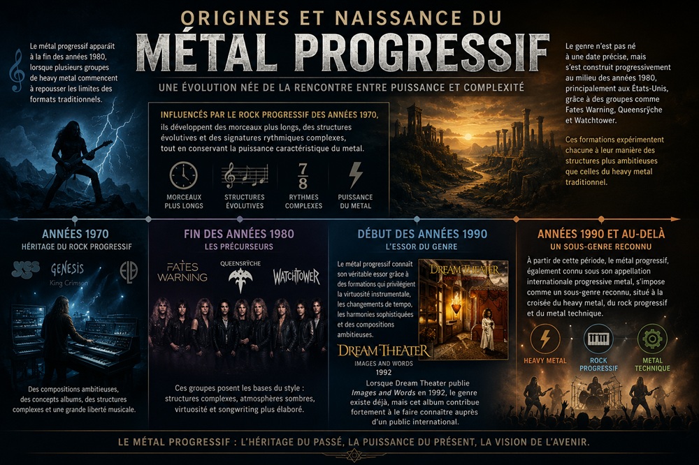 Origines et naissance du métal progressif