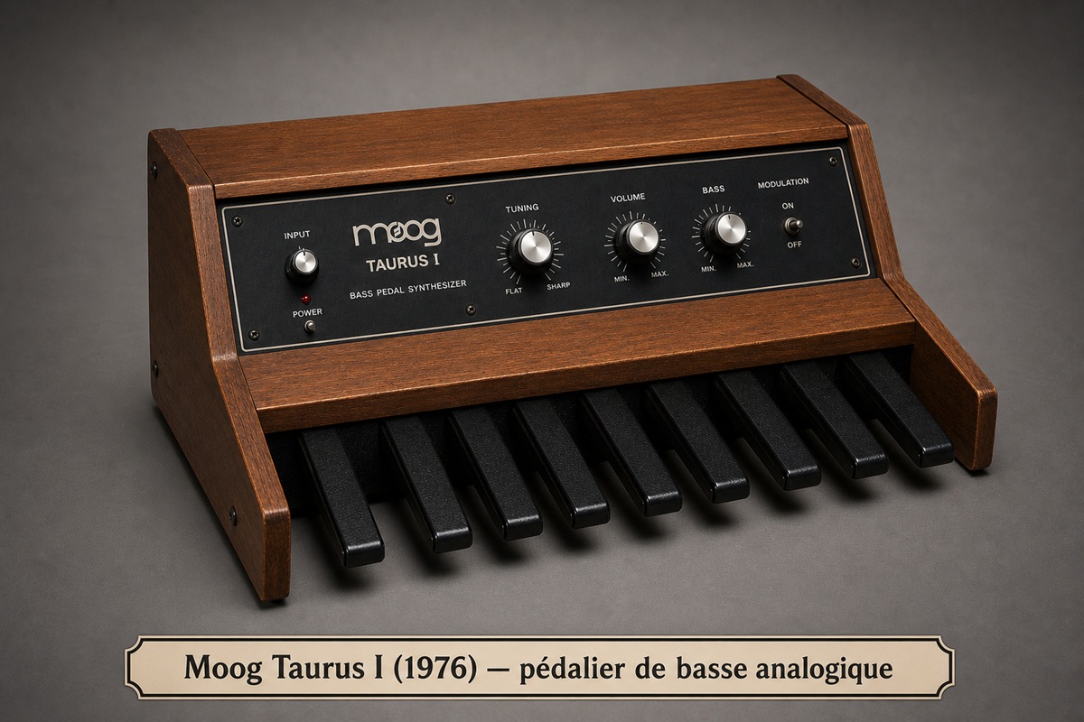 Moog Taurus, pédalier de basse analogique emblématique du rock progressif